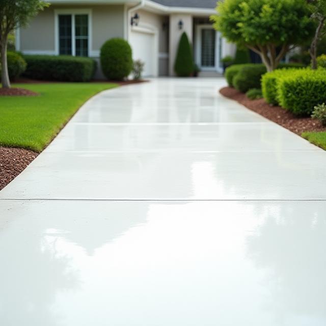 Driveway after cleaning in Clayfield