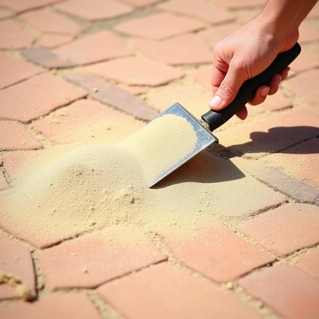 Paver cleaning with polymeric sand