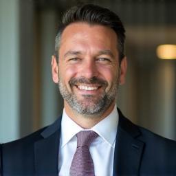 Commercial building manager smiling